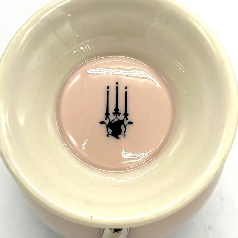 Vintage Colonial Fine China Porcelain Pink & White Cream & Sugar *No Lid